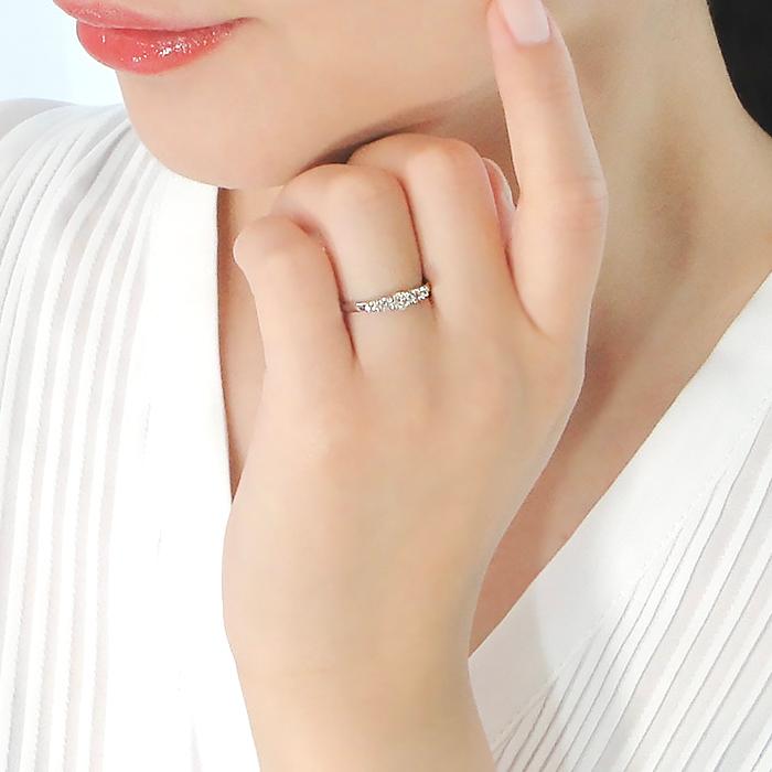 Pt900 0.3ctUP ダイヤモンド リング ダイヤ 送料無料 0.3カラット グラデーション プラチナ マリッジ プレゼント 結婚 婚約 ブライダル 人気 ber0316の画像