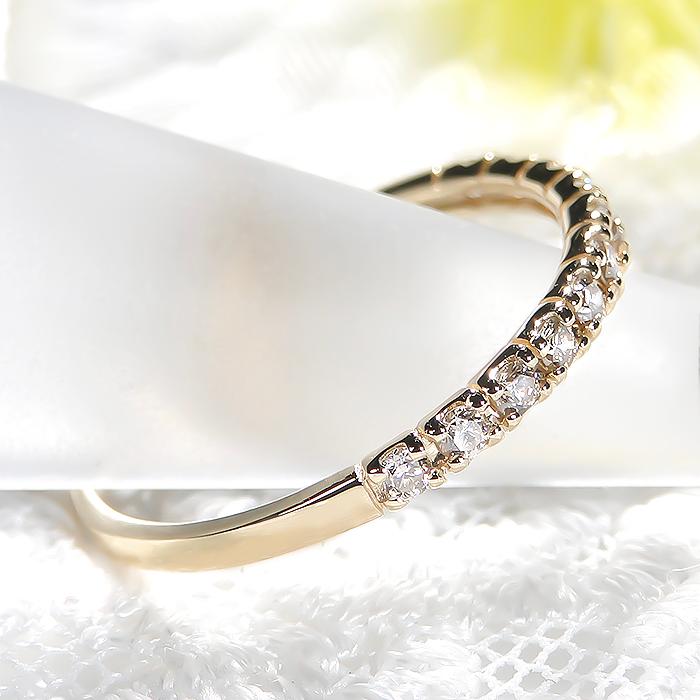 pt900/K18YG 0.2ct ダイヤモンド エタニティリング  送料無料 プレゼント 0.2カラット プチプラ 安い 細身 人気 指輪 華奢 シンプル ber0320の画像