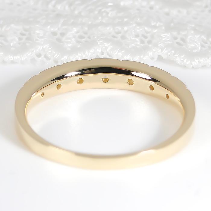 K18YG/PG/WG 0.10ct ダイヤモンド エタニティリング ダイヤ エタニティ