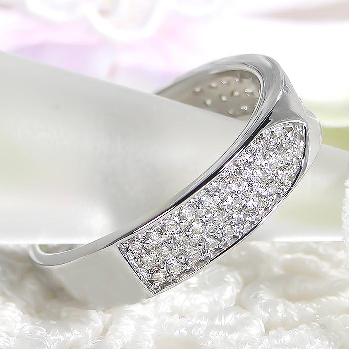 Pt900 0.37ct パヴェ ダイヤモンド リング ジュエリー 0.37カラット プラチナ 900 パヴェダイヤ 結婚 婚約 ブライダル 4月誕生石 ber0343の画像