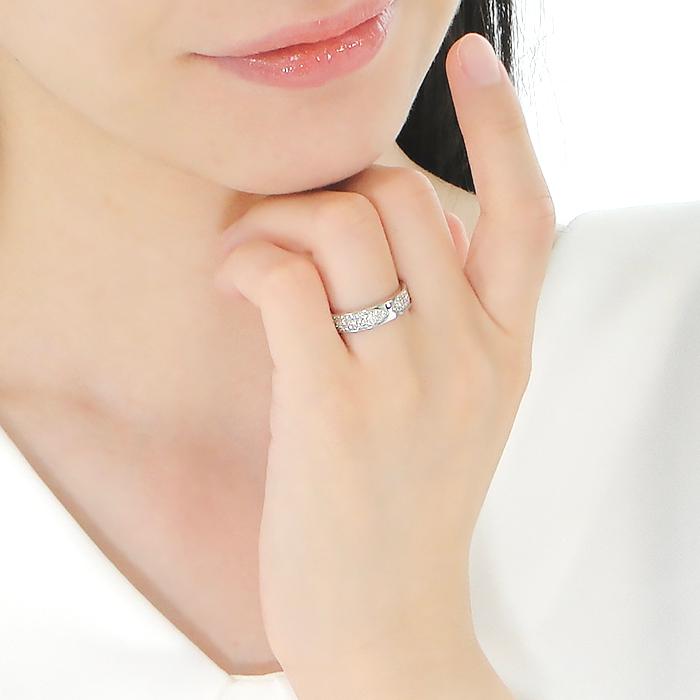 Pt900 0.37ct パヴェ ダイヤモンド リング ジュエリー 0.37カラット プラチナ 900 パヴェダイヤ 結婚 婚約 ブライダル 4月誕生石 ber0343の画像