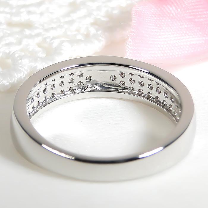 Pt900 0.37ct パヴェ ダイヤモンド リング ジュエリー 0.37カラット プラチナ 900 パヴェダイヤ 結婚 婚約 ブライダル 4月誕生石 ber0343の画像