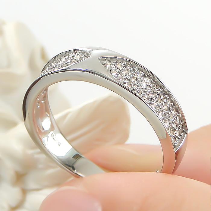 K18 YG PG WG 0.37ct パヴェ ダイヤモンド リング ゴールド  0.37カラット 18金 18k 18金ゴールド 結婚 婚約 ブライダル マリッジ ber0344の画像
