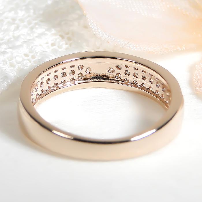 K18 YG PG WG 0.37ct パヴェ ダイヤモンド リング ゴールド  0.37カラット 18金 18k 18金ゴールド 結婚 婚約 ブライダル マリッジ ber0344の画像