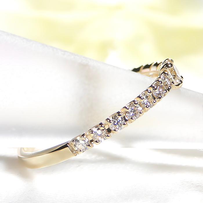 Pt900 K18 0.35ct 一粒 ダイヤモンド エタニティ リング プラチナ ゴールド  送料無料 プレゼント 0.35カラット 誕生日 記念日 ひと粒 ダイヤ 指輪 ber0345の画像
