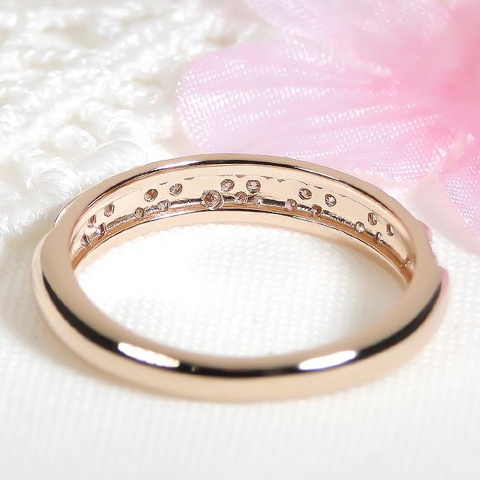 K18YG PG WG 0.20ct ダイヤモンド リング ゴールド ジュエリー ダイヤ 0.20カラット 18金 18k ツイスト 4月誕生石 デイリーリング ber0348の画像
