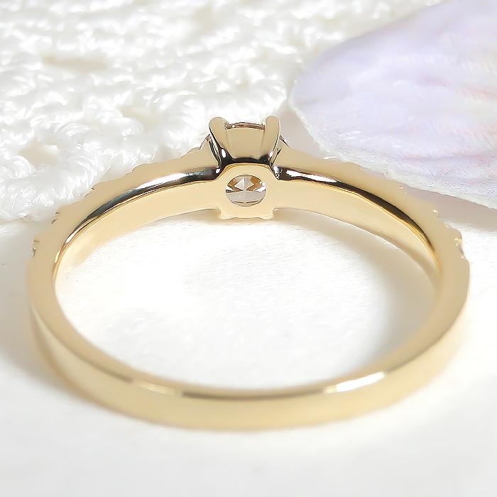 K18 YG PG WG 0.40ct エタニティ ダイヤモンド リング ジュエリー ダイヤ ゴールド  0.3カラット 一粒 大粒 おしゃれ ハーフエタ 普段使い デイリーber0352の画像