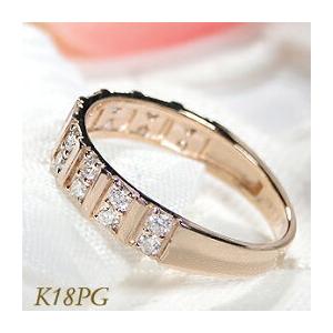 K18YG ハーフエタニティ　天然ダイヤモンド0.30ct リング　指輪 K18 YG PG WG 0.30ct エタニティ ダイヤモンド リング