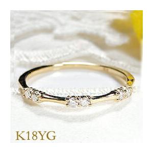 新入荷 未使用 k18YG ダイヤモンド0.10ct エタニティリング K18YG PG WG 0.10ct ダイヤモンド リング ジュエリー ダイヤ