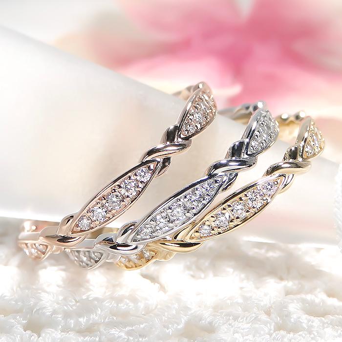 K18 YG PG WG 0.12ct インフィニティ ダイヤモンド リング ジュエリー ダイヤ 無限 ∞ ゴールド 0.12カラット ゴールド 18金 18k 4月誕生石 ber0359 |  | 05
