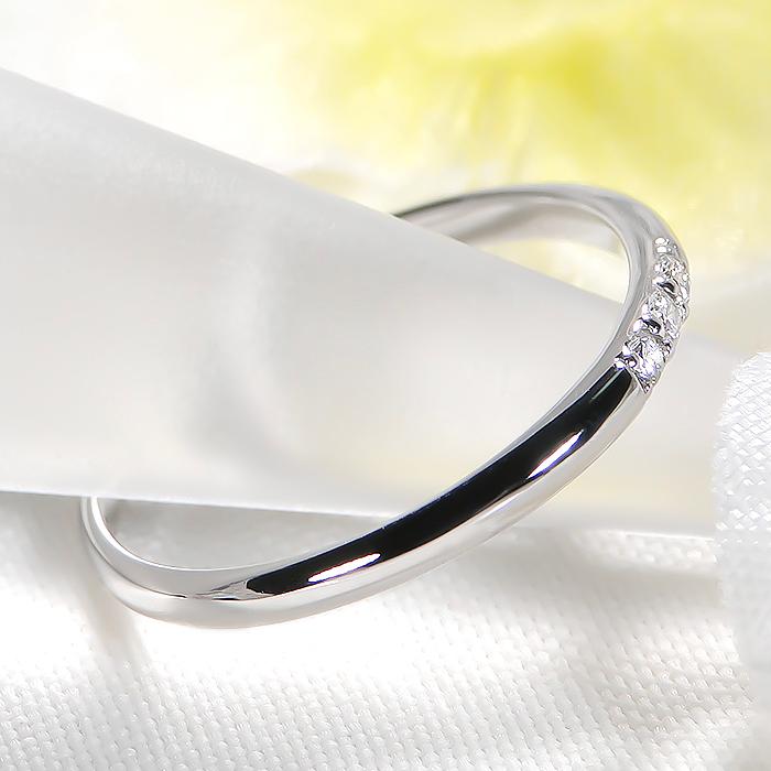 Pt900 0.05ct ダイヤモンド リング ジュエリー ダイヤ プラチナ PT ルテニウム割り 重ね着け レイヤード 4月 誕生石 人気 デイリー 3石 スリーストーン ber0373の画像