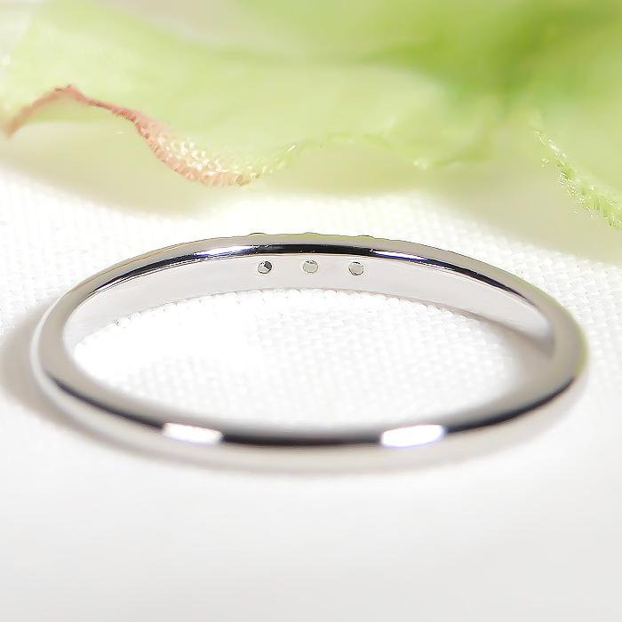 Pt900 0.05ct ダイヤモンド リング ジュエリー ダイヤ プラチナ PT ルテニウム割り 重ね着け レイヤード 4月 誕生石 人気 デイリー 3石 スリーストーン ber0373の画像