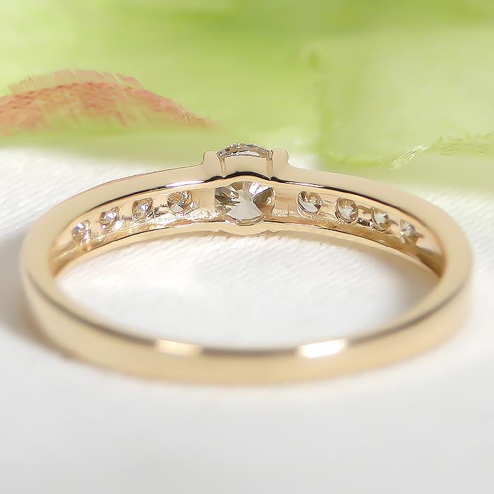 K18YG PG WG 0.30ct ダイヤモンド リング ジュエリー ダイヤ 18金 18k