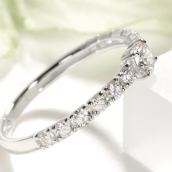 Pt900 0.50ct ダイヤモンド リング ジュエリー ダイヤ プラチナ 0.5