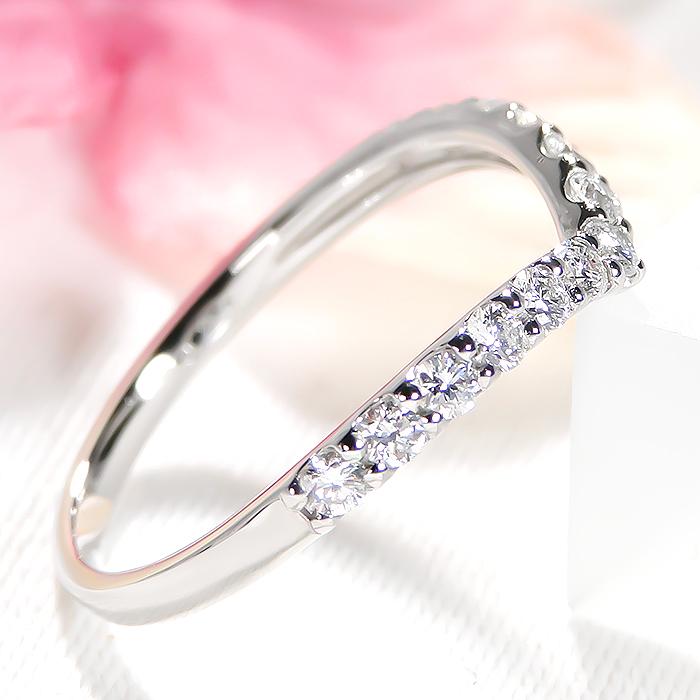 pt900 【0.3ct】Vライン ダイヤモンド リング 送料無料 pt900 0.3ct Vライン  ジュエリー プレゼント 記念日 誕生日 結婚 普段使い ブライダル ber0399の画像