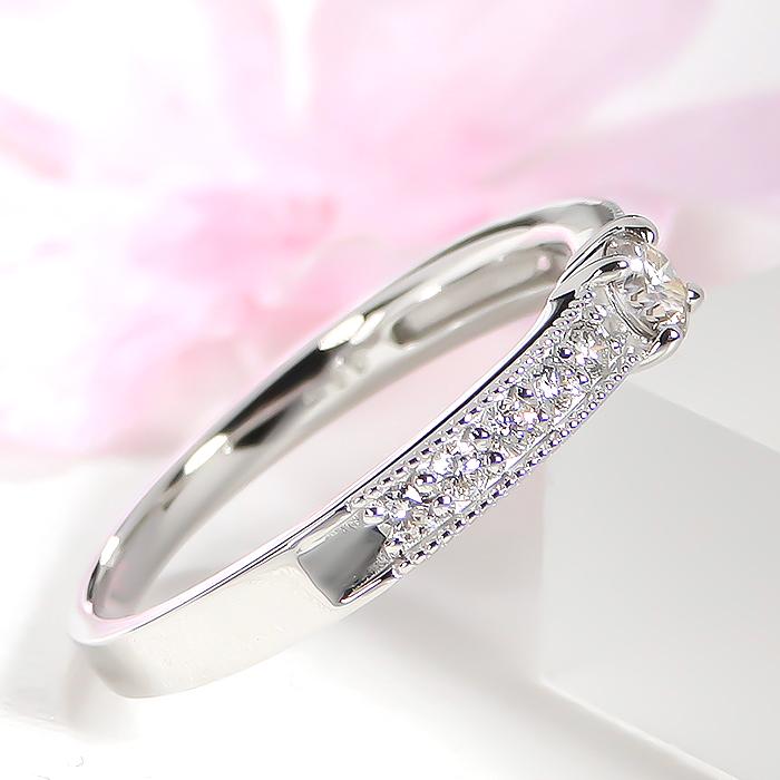 プラチナ ダイヤモンド リング 0.3ct pt900 0.3カラット レディース ジュエリー リング 指輪 緑 ダイヤ ダイア ギフト プレゼント グリーン 送料無料 ber0402の画像