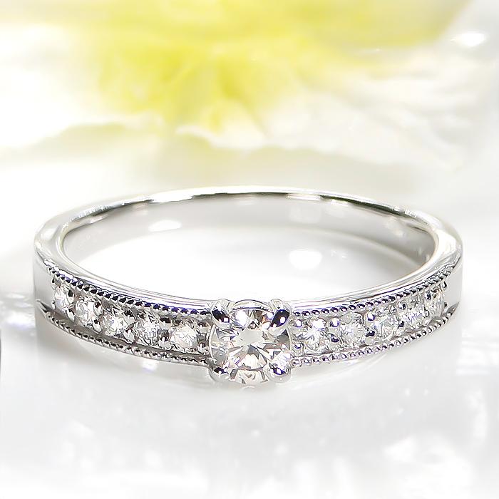 ダイヤモンド リング 0.3ct ゴールド レディース ジュエリー アクセサリー リング 指輪 緑 ダイヤ ダイア ギフト プレゼント グリーン 送料無料 ber0403の画像