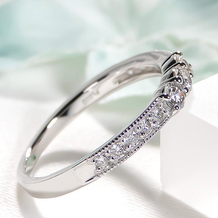 プラチナ ダイヤモンド 0.4カラット リングPt900 エタニティ 0.4ct