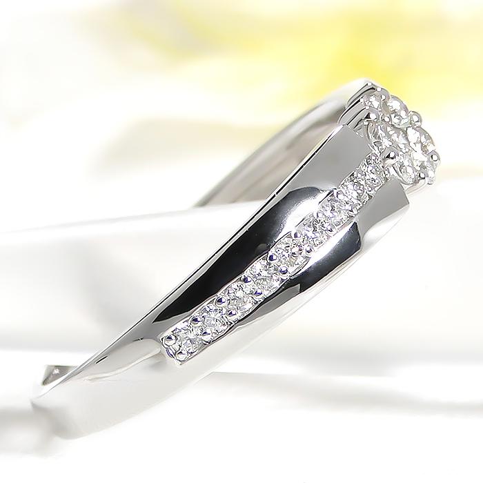 ☆0.20ct☆✨クロスダイヤモンドプラチナリング 指輪