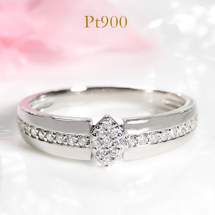Pt900 ダイヤモンド リング 0.15ct 送料無料 レディース アクセサリー 