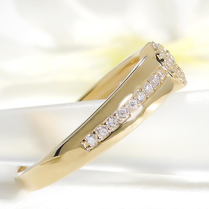 K18YG WG PG ダイヤモンド リング 0.15ct 送料無料 レディース アクセサリー 指輪 ダイヤ ダイア ゴールド ギフト プレゼント エタニティ リーフ ber0414の画像