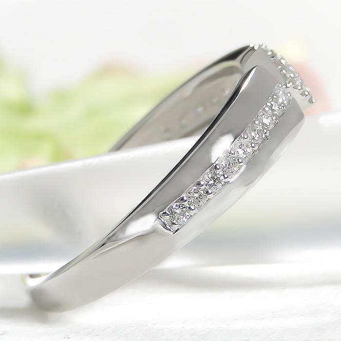Pt900 ダイヤモンド リング 0.15ct 送料無料 レディース アクセサリー 指輪 ダイヤ ダイア プラチナ PT ギフト プレゼント エタニティ スクエア ber0415の画像
