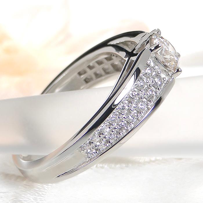 ダイヤモンド付き リング枠　プラチナ900 Pt900 0.85ct ダイヤモンド リング 送料無料 指輪 PT プラチナ 0.85