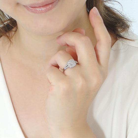 Pt900 0.9ct ダイヤモンド リング 送料無料 指輪 プラチナ PT 