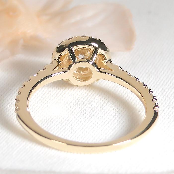 K18YG 0.55ct ダイヤモンド リング 送料無料 指輪 18k 18金 ゴールド ジュエリー レディース ダイヤ ダイア 豪華 大粒 誕生石 人気 プレゼント 贈り物 ber0432の画像