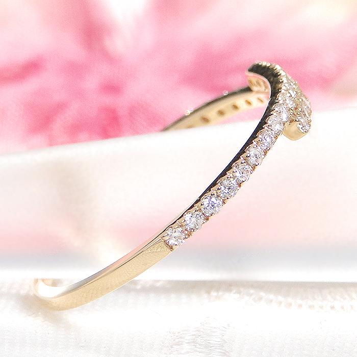 K18 YG PG WG ダイヤモンド リング 0.2ct レディース ジュエリー アクセサリー 指輪 ダイヤ ゴールド K18 ギフト プレゼント エタニティ 送料無料 ber0439の画像