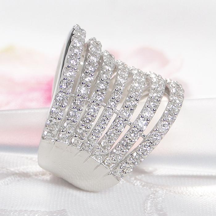 Pt900 ダイヤモンド リング 2.0ct 送料無料 プラチナ PT レディース 