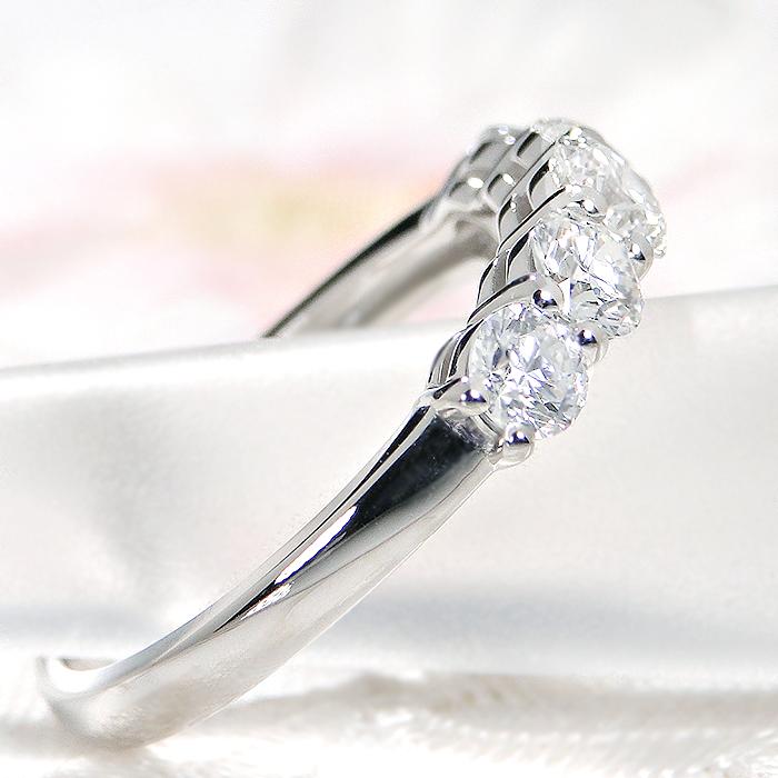 美品 Pt950ダイヤモンド指輪1.00ct pt950 1.00ct ダイヤモンド エタニティリング 1カラット 送料無料