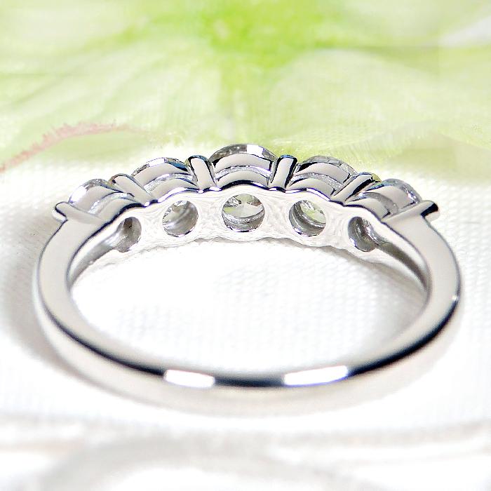 Pt950 1.0ct ダイヤモンド エタニティ リング 送料無料 品質保証書