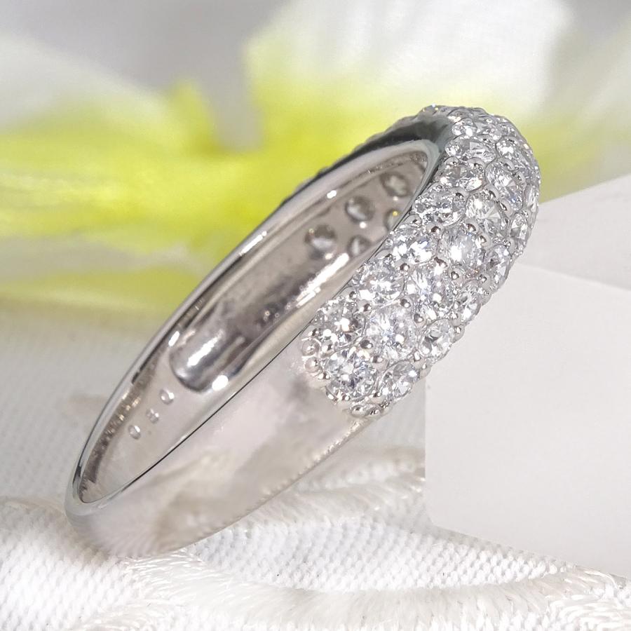 Pt900 0.80ct ダイヤモンド パヴェ リング 送料無料 ジュエリー プラチナ プラチナ900 ダイヤ ダイア 4月 誕生石  華やか 上品 パヴェリング ber0484 |  | 01