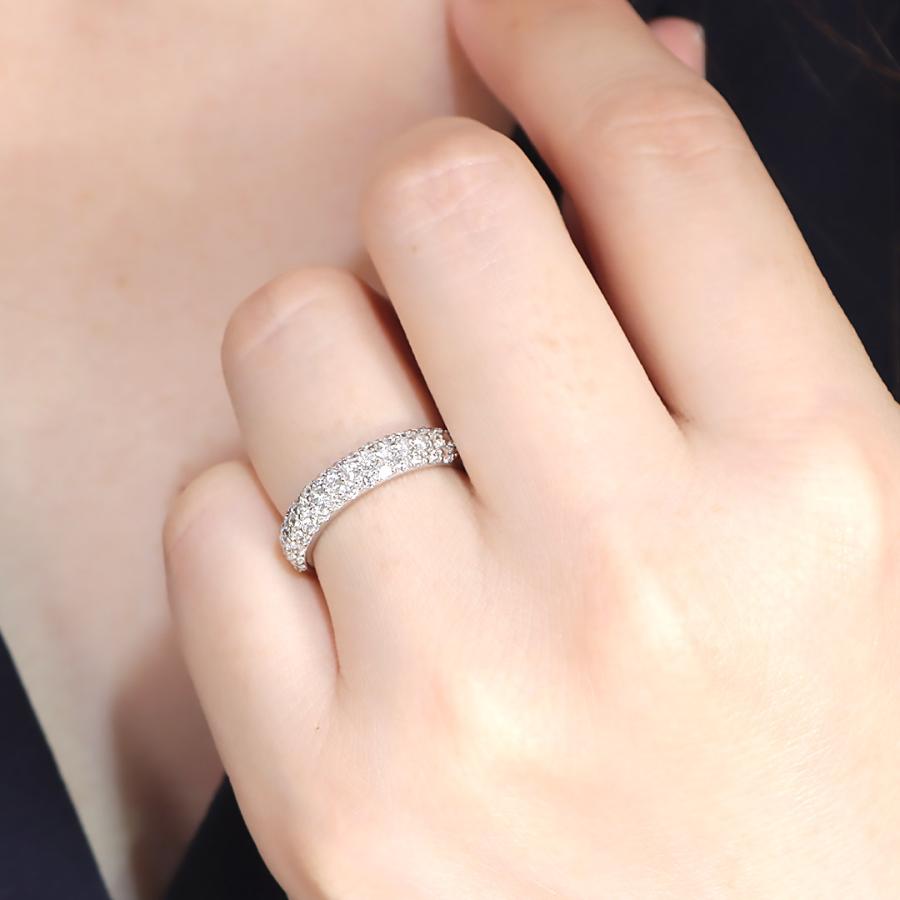 Pt900 0.80ct ダイヤモンド パヴェ リング 送料無料 ジュエリー プラチナ プラチナ900 ダイヤ ダイア 4月 誕生石  華やか 上品 パヴェリング ber0484 |  | 02