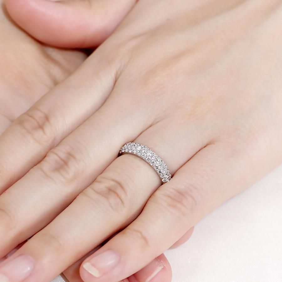 Pt900 0.80ct ダイヤモンド パヴェ リング 送料無料 ジュエリー プラチナ プラチナ900 ダイヤ ダイア 4月 誕生石  華やか 上品 パヴェリング ber0484 |  | 03
