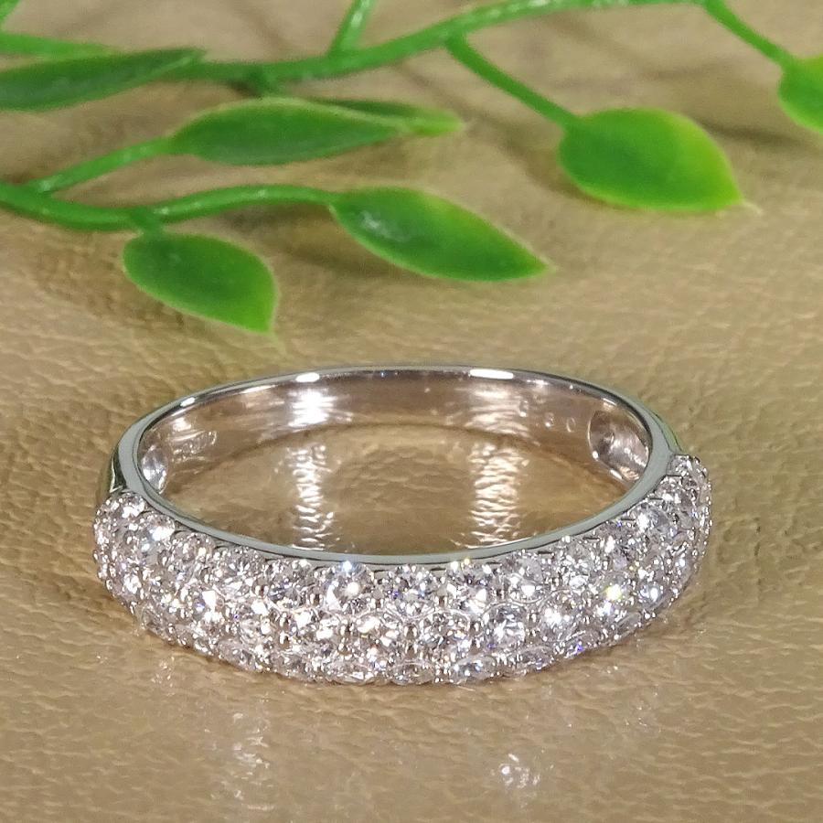 Pt900 0.80ct ダイヤモンド パヴェ リング 送料無料 ジュエリー プラチナ プラチナ900 ダイヤ ダイア 4月 誕生石  華やか 上品 パヴェリング ber0484 |  | 06