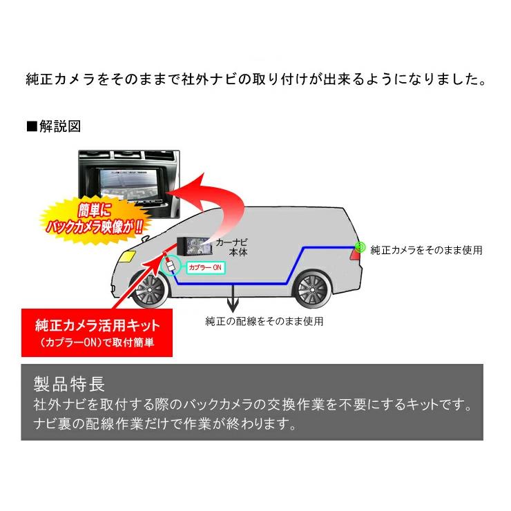 トヨタ ポルテNSP140/NCP141,145（H24.7〜）用 純正バックカメラ活用