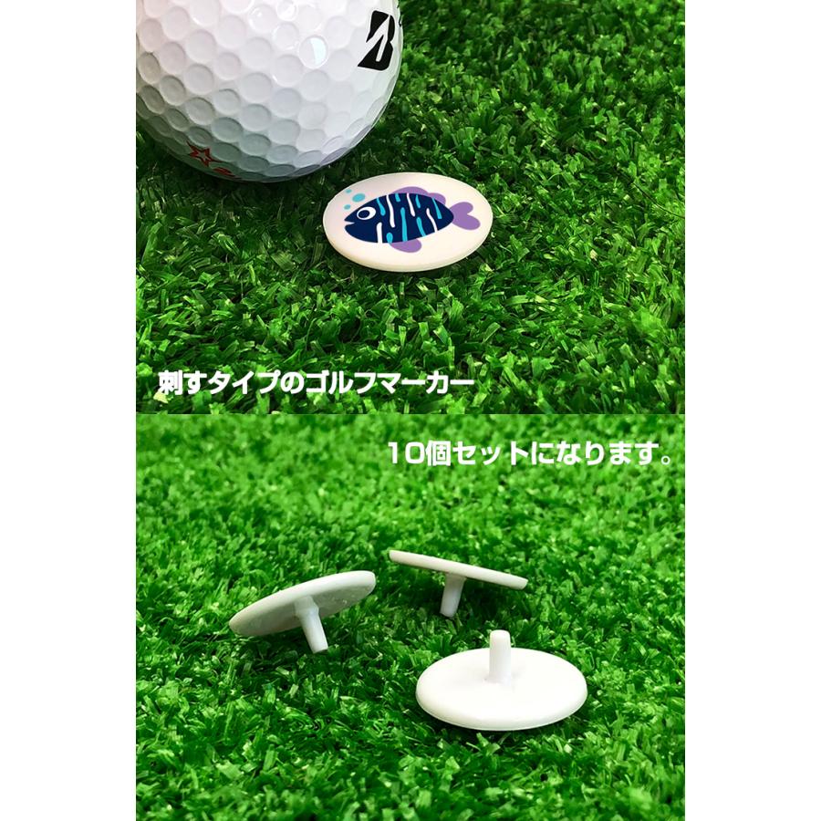 AWESOME（オーサム） 10個セット/ピンタイプ ゴルフマーカー