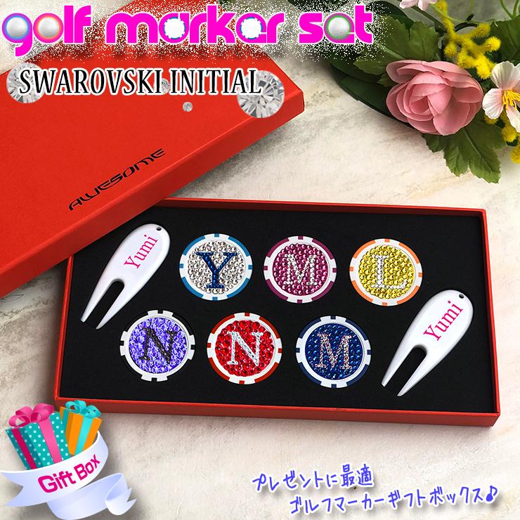 AWESOME(カー用品、スポーツ) イニシャル スワロデコ ゴルフ AWESOME(カー用品、スポーツ) イニシャル スワロデコ ゴルフ