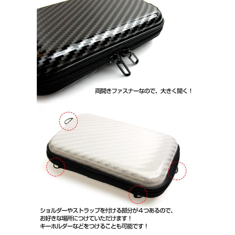 フチ文字 名入れ フラット ミニハードケース ストラップ ショルダー