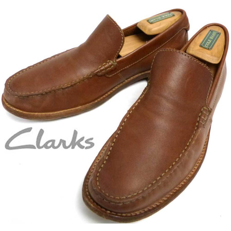 Clarks クラークス レザー ローファー スリッポンシューズ Us8 1 2 26cm相当 メンズ 中古 12g 1 009 ブランド革靴通販サイトのawesome 通販 Yahoo ショッピング