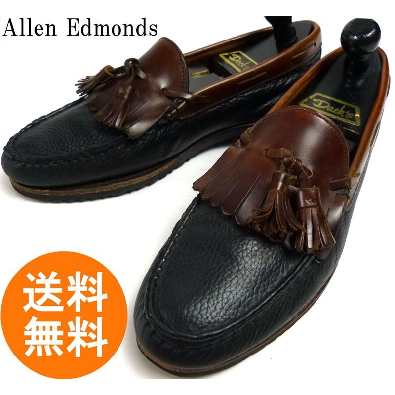 品揃え豊富で 9d 27cm相当 中古 送料無料 キルトタッセルローファー Nashua Edmonds Allen 希少 アレンエドモンズ シューズ