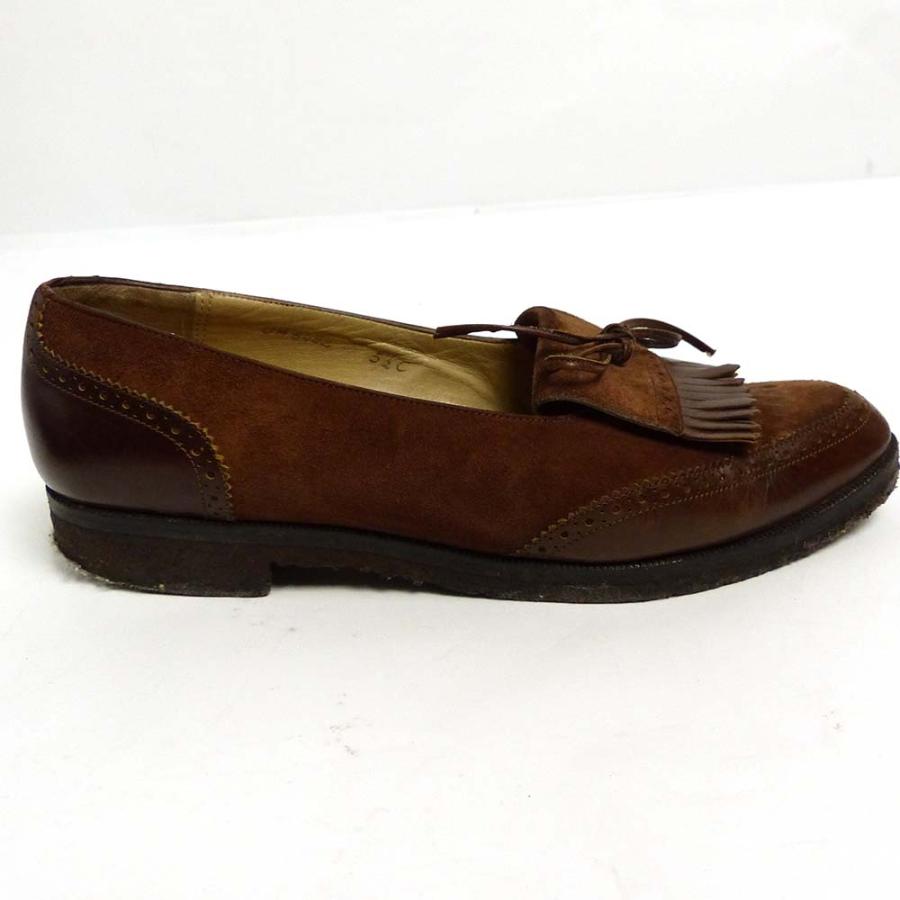 美品】フェラガモ タッセルローファー 25cm 幅広 茶