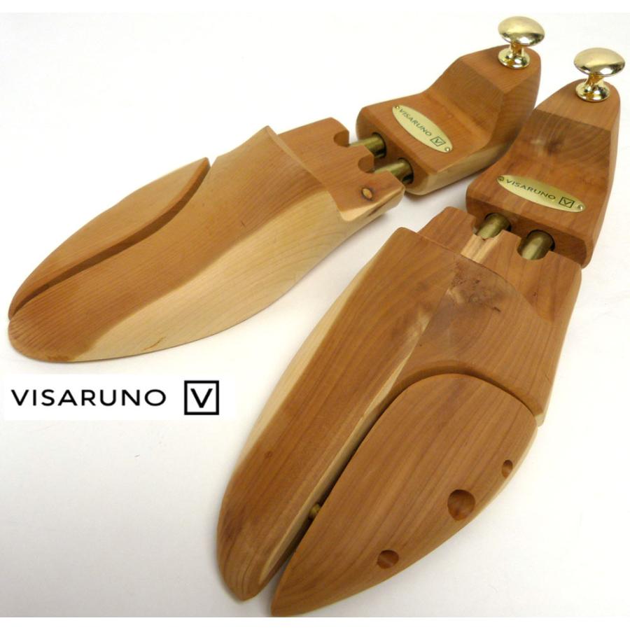 プレゼント 美品 ビサルノ VISARUNO 木製シューキーパー 41×2 40×1