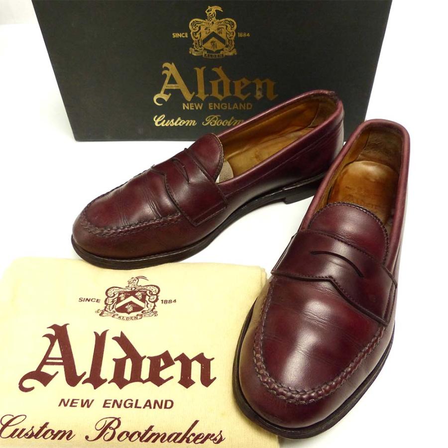USA製 ALDEN / オールデン984コイン (ペニー) ローファー 7 1/2B/D(25 