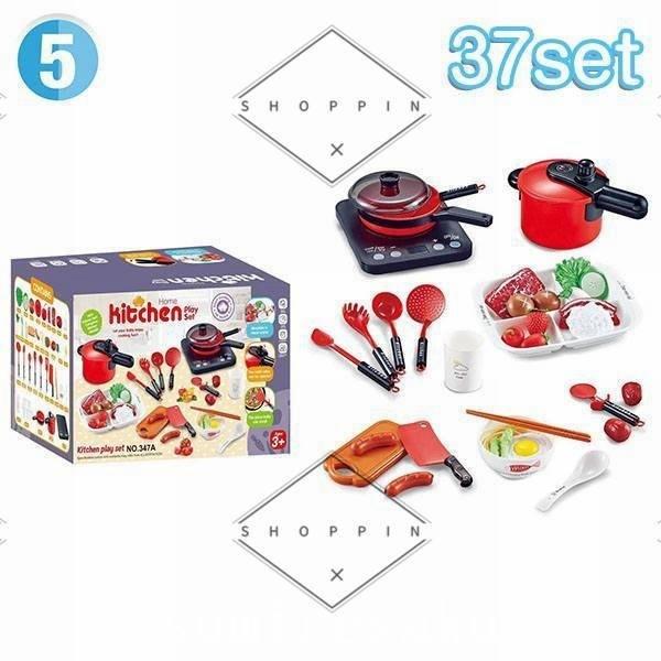 おままごとお鍋料理道具キッチンセットライト台所用品セットおみせ遊び玩具子供ゲームおもちゃシミュレーション 17年最新海外