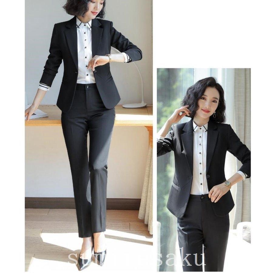 グリーン・ホワイト系 完成品♪ vivifleurs 入学 卒業 就活 黒のパンツ