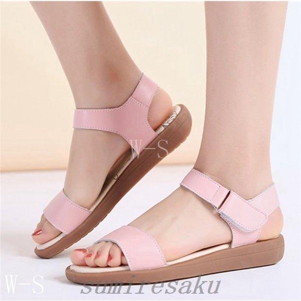 うのにもお得な サンダル女の子子ども通気個性的砂浜アウター夏マジックテープファッション学生キッズカジュアル靴可愛い滑り止めお出かけ サンダル サイズ 38 Www We Job Com