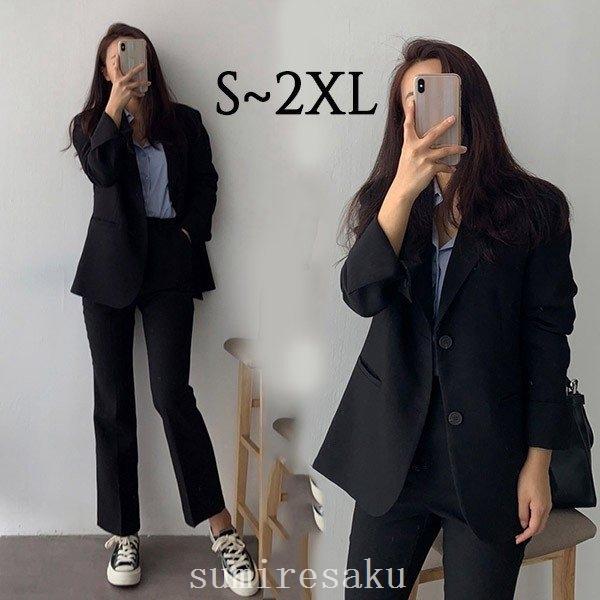 とっておきし新春福袋 スーツレディースパンツスーツセットアップビジネススーツブラック黒成人式春秋冬卒業式入学式面接就活ママ七五三通勤ol パンツスーツ サイズ S Oroagri Eu